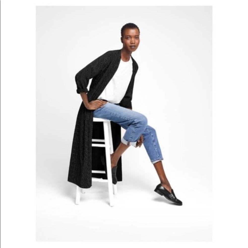 Eileen Fidher Morse Code Light Weight Duster Code - image 1